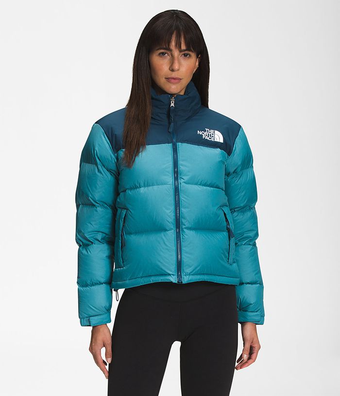 The North Face Winterjas Dames 1996 Retro Nuptse QOEX73184 - Blauw